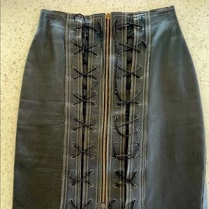 Vintage Jean Paul Gaultier Leather Skirt
